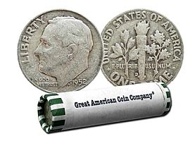 ROLL OF 50 SILVER ROOSEVELT DIMES – SHENANDOAH